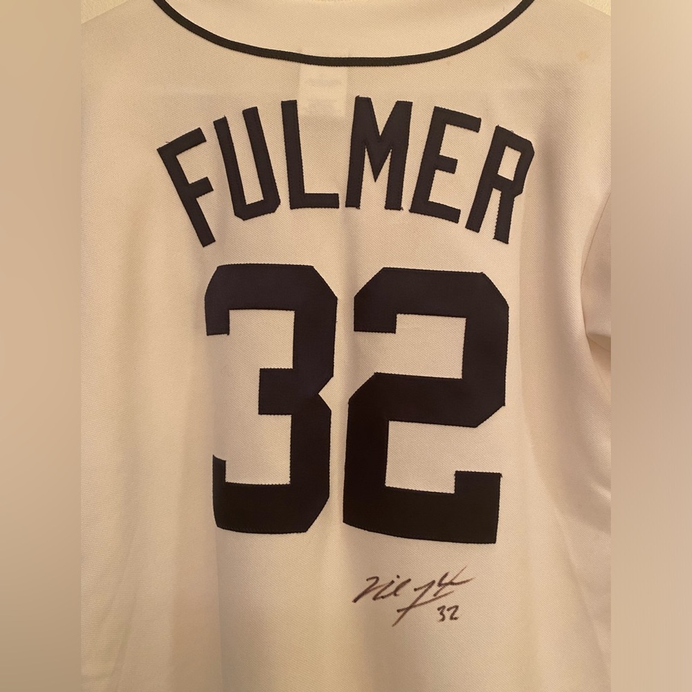 Detroit Tigers Michael Fulmer Game Signed Jersey #32